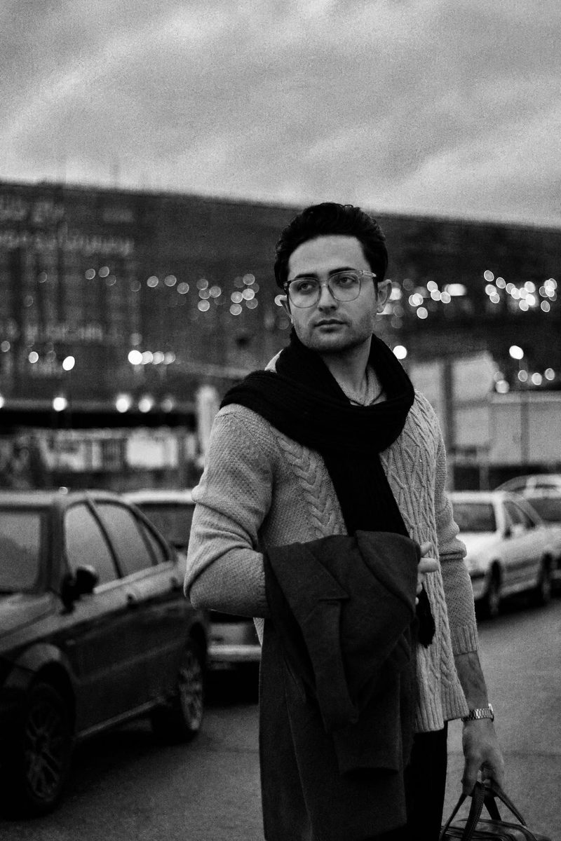 Classic B&W Film · AI-generated example